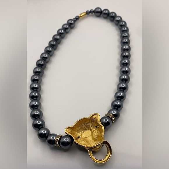 KJL For Avon Duchess Collection Panther Necklace (Susan Caplan Rediscovered) - Picture 6 of 14